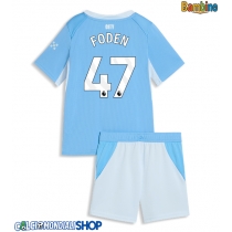Maglie da calcio Manchester City Phil Foden #47 Prima Maglia Bambino 2026-27 Manica Corta + Pantaloni corti)